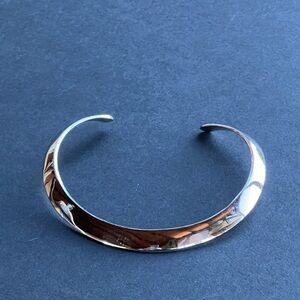 Vintage 1980’s chromed collar necklace